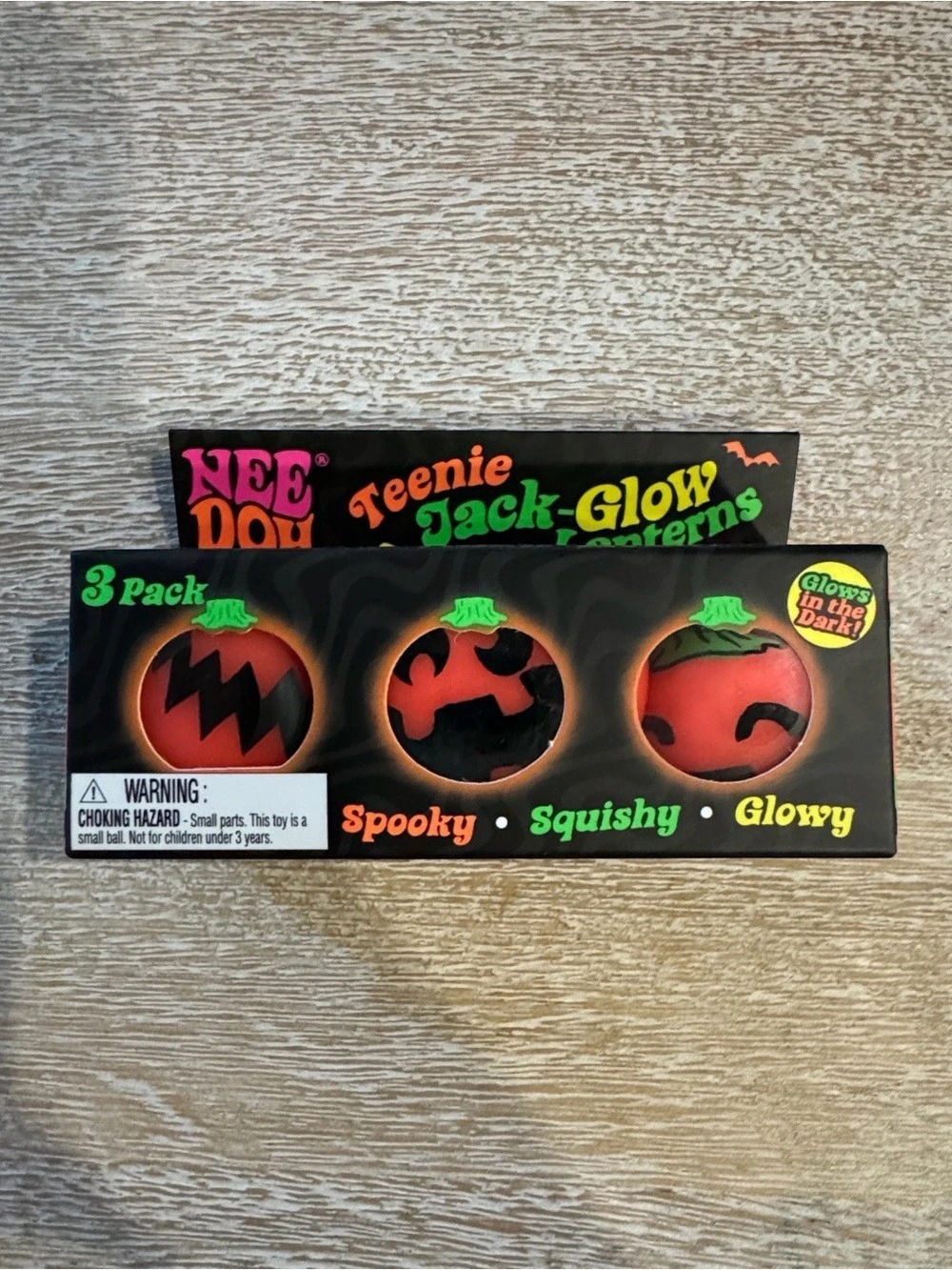 Nee Doh Teenie Nee Doh Jack-Glow Lanterns 3-Pack Glow-in-the-Dark Lanterns